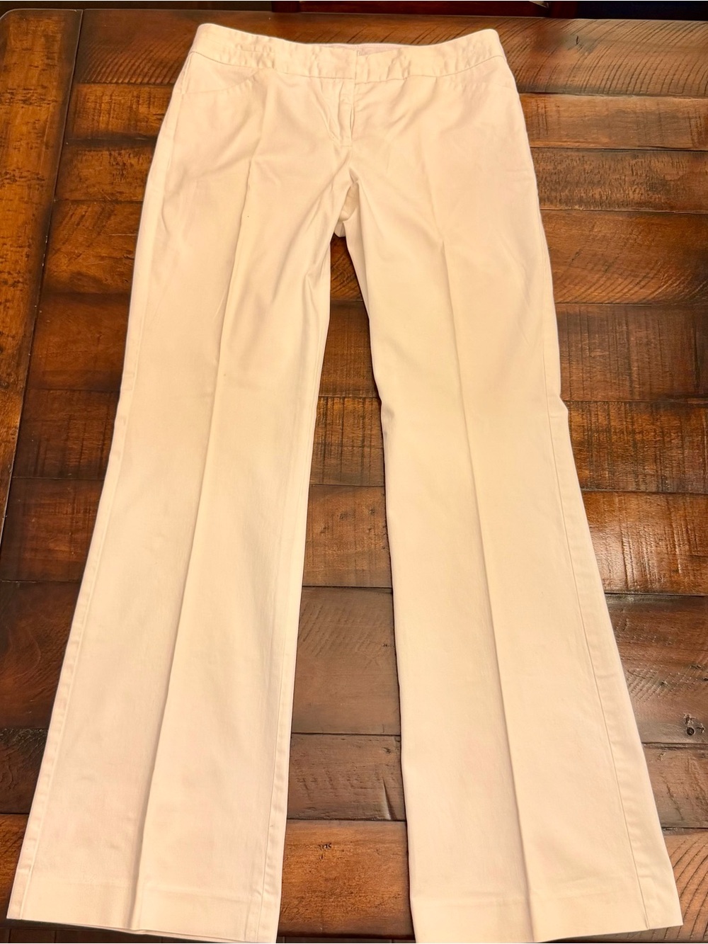 Express 4R Editor White Barely Boot Cut Pants, Party, Office,Work.